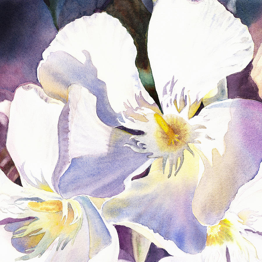 Oleander Flower - Irina Sztukowski Painting by Irina Sztukowski