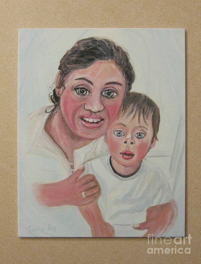 Olga and Lev. Portrait Painting by Oksana Semenchenko