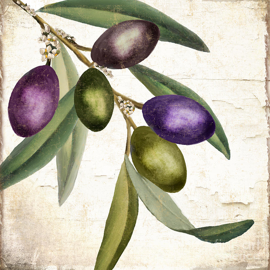 Olives Painting - Olive Branch III by Mindy Sommers