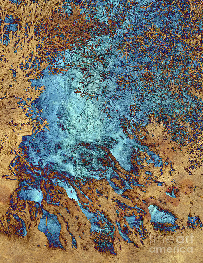 Olive Tree Abstract 1 Mixed Media by Callan Art Fine Art America