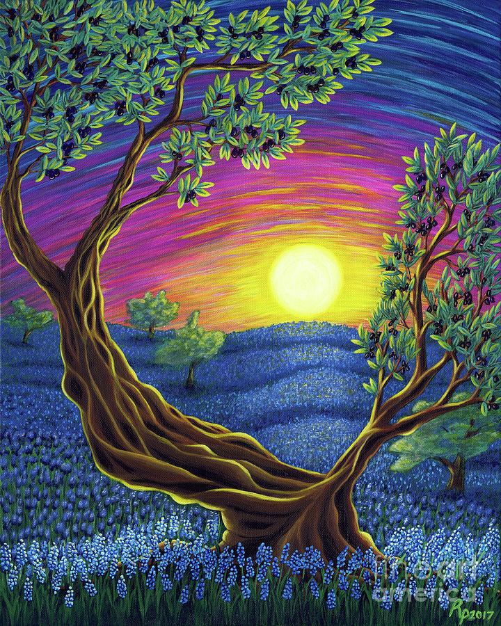 Sunsets Gift Painting by Rebecca Parker
