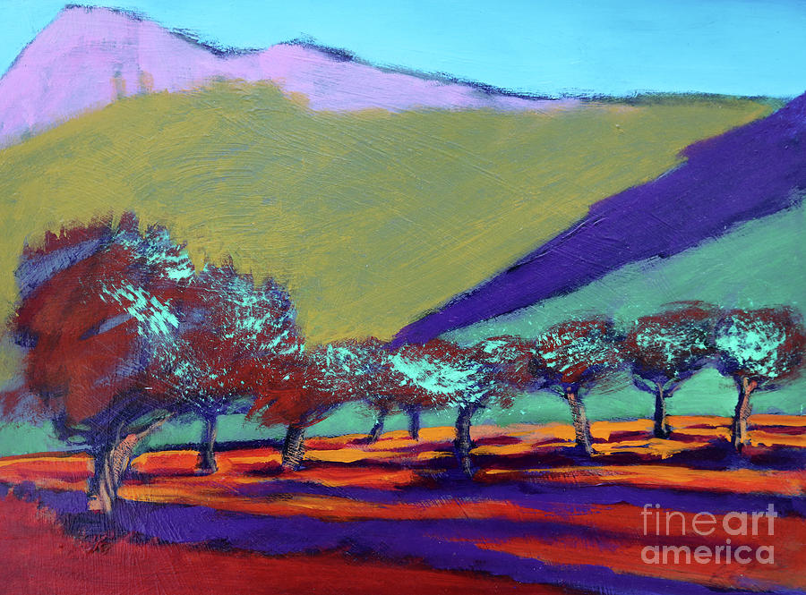 Olive Trees Painting by Paul Powis