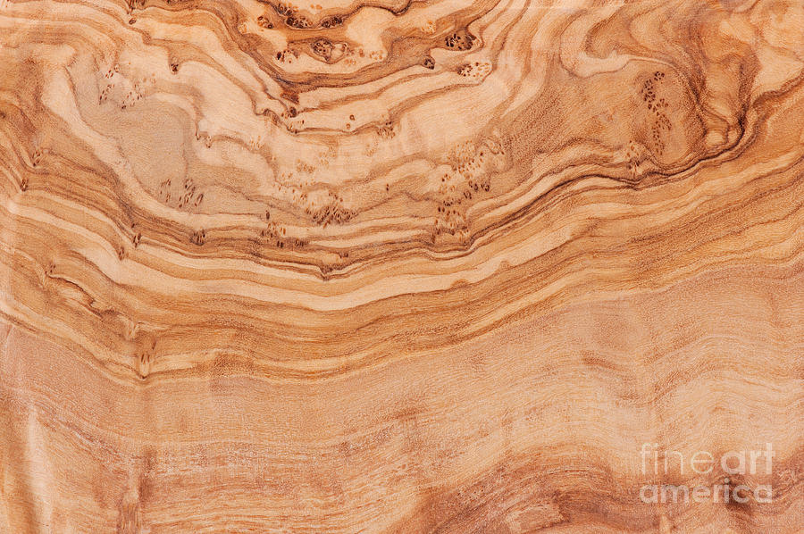 Abstract Photograph - Olive wood chopping board texture by Arletta Cwalina