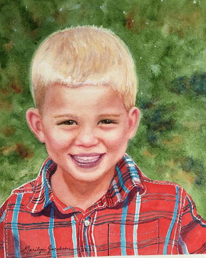 Oliver Painting by Marilyn Jacobson