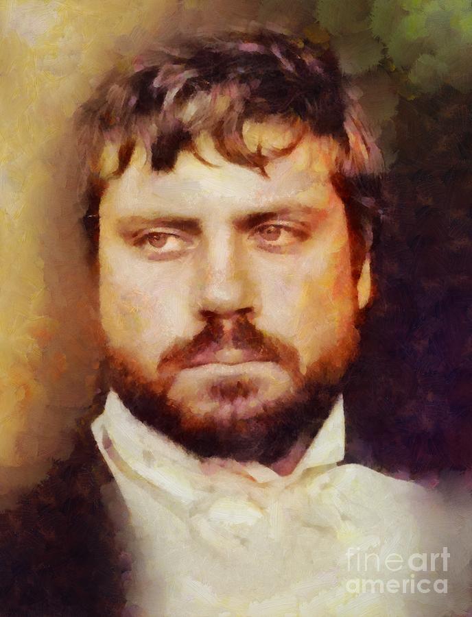 Oliver Reed, Vintage Actor Painting
