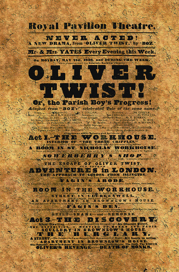 Oliver Twist 1838 Photograph by Andrew Fare