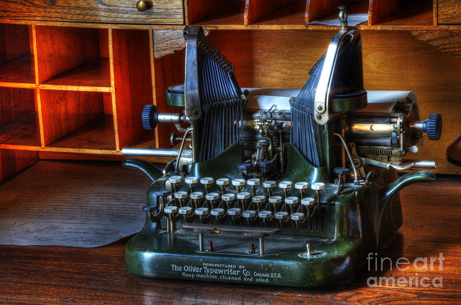 Oliver Typewriter Photograph by Bob Christopher