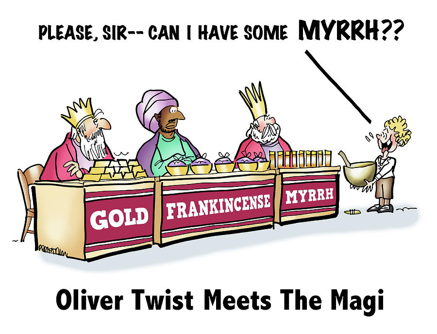 Oliver Wants Some Myrrh Digital Art by Mark Armstrong