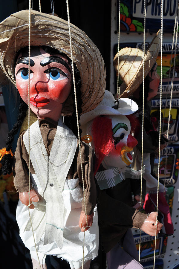 Olvera Street Puppet Portrait Photograph by Kyle Hanson