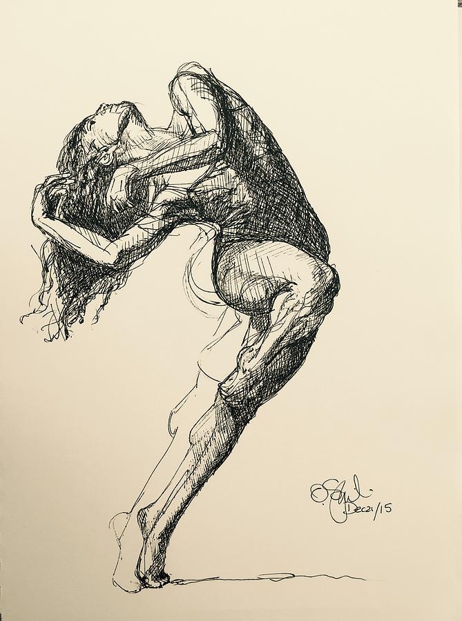 Olympia 2 Drawing by Olga Szkabarnicki