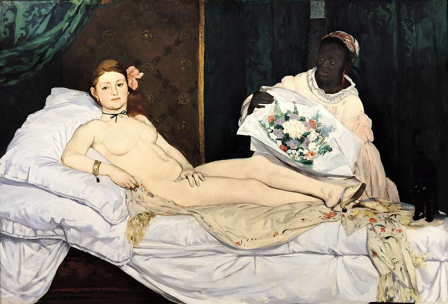 Flower Painting - Olympia by Edouard Manet