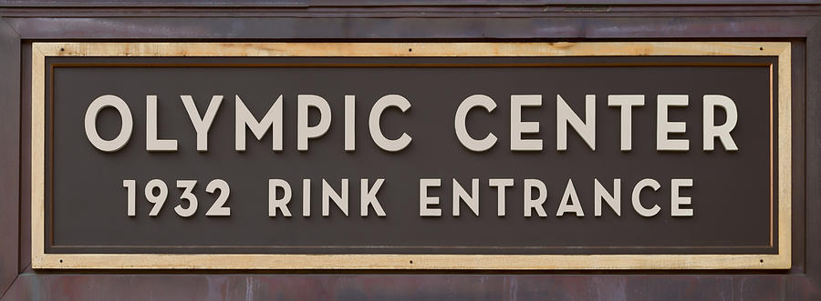 Olympic Center 1932 Rink Entrance Photograph by Stephen Stookey
