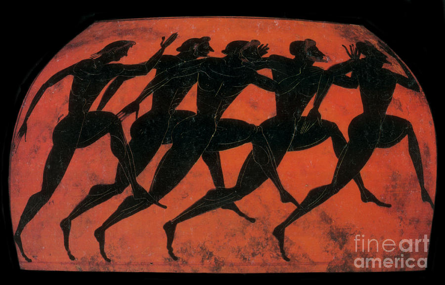 Olympic Games, Black-Figure Pottery Photograph by Science Source