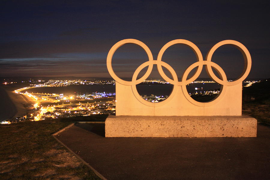 Olympic Rings Portland  Photograph by David Matthews