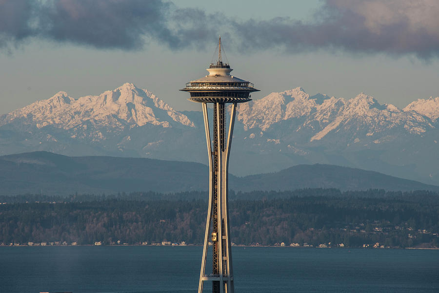 Olympics and the Space Needle Photograph by Matt McDonald
