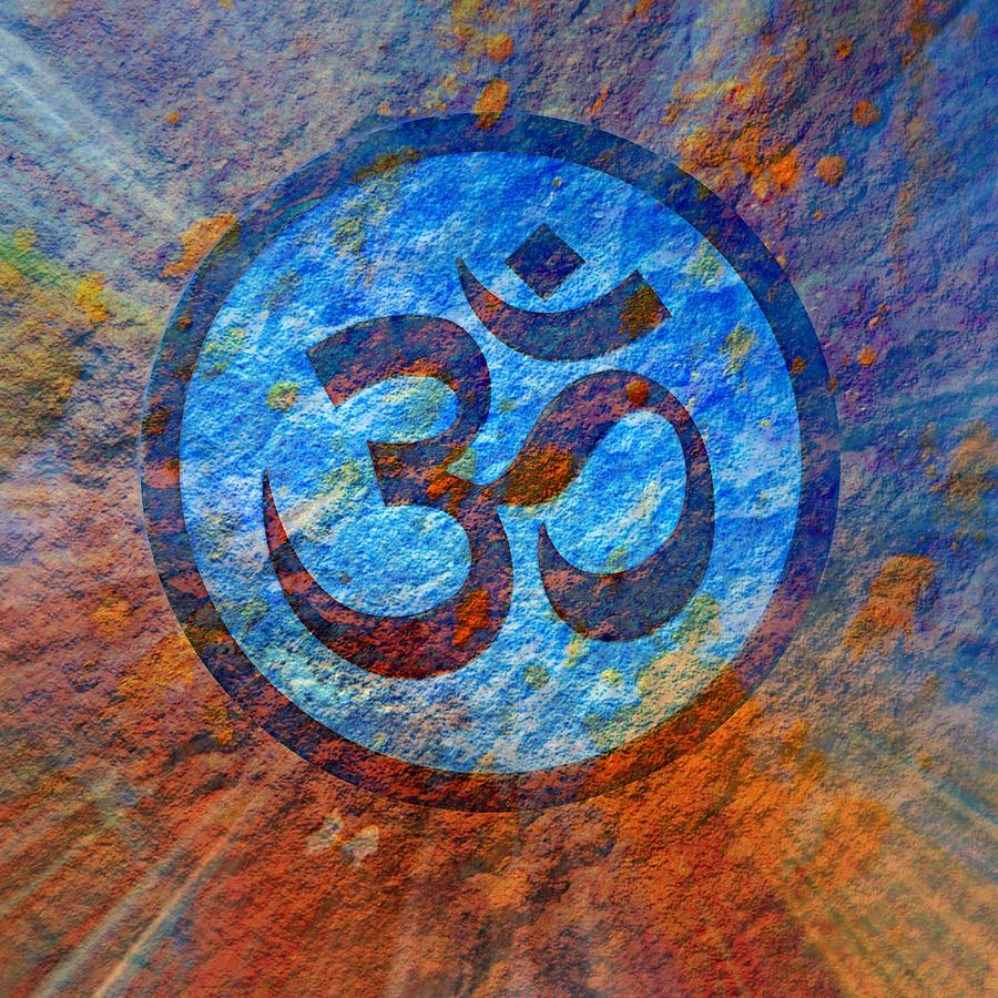Unique Painting - Om by Ally  White