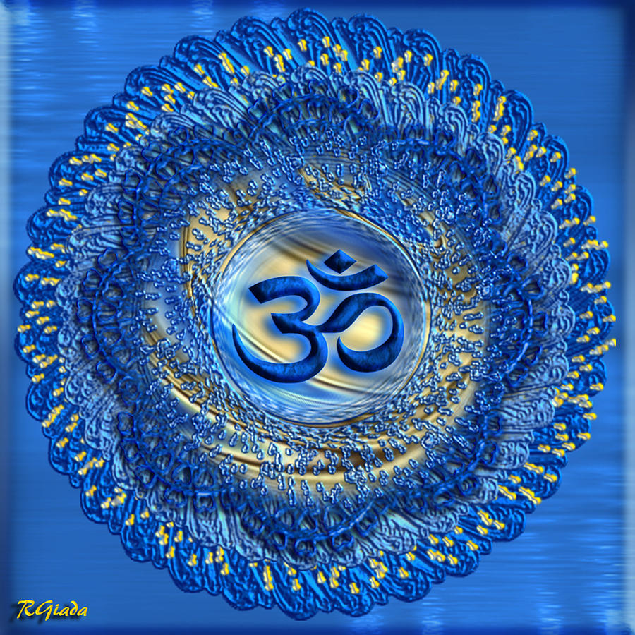 Om Mandala Digital Art