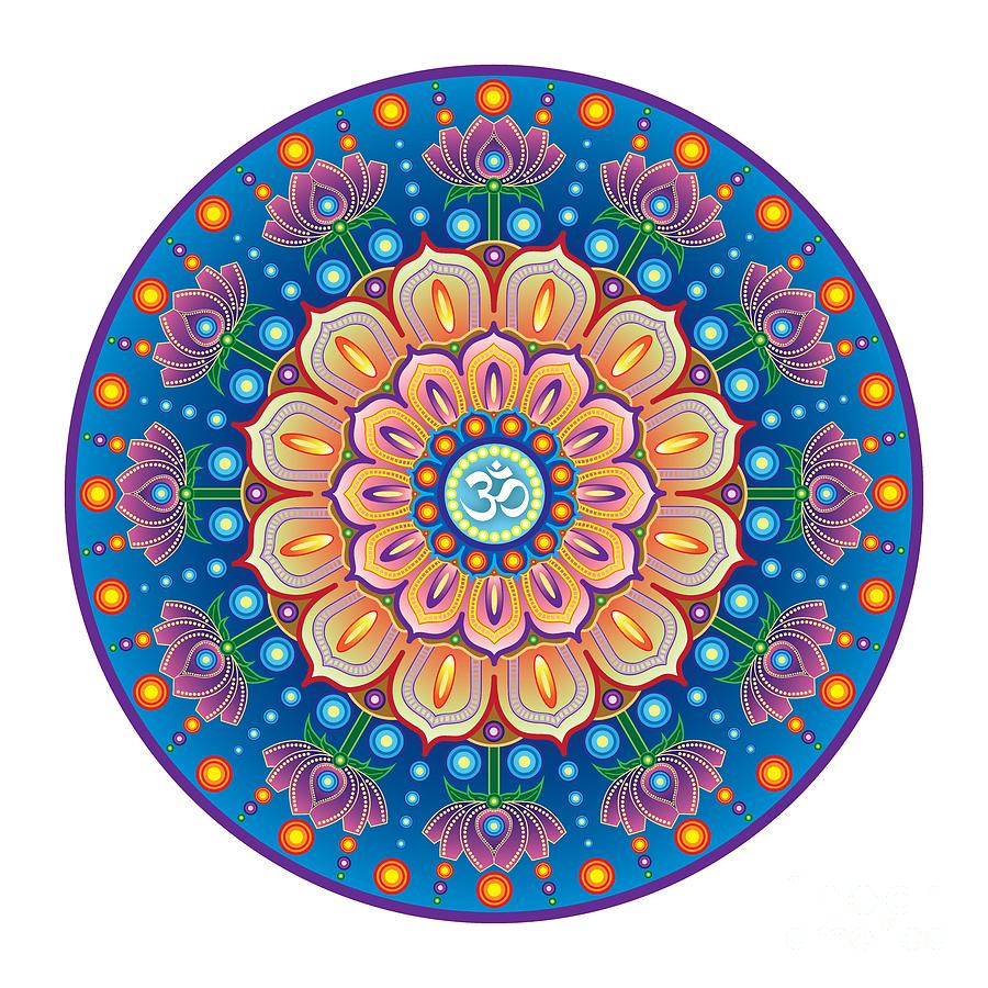 OM Mandala Digital Art by Jon Munson II