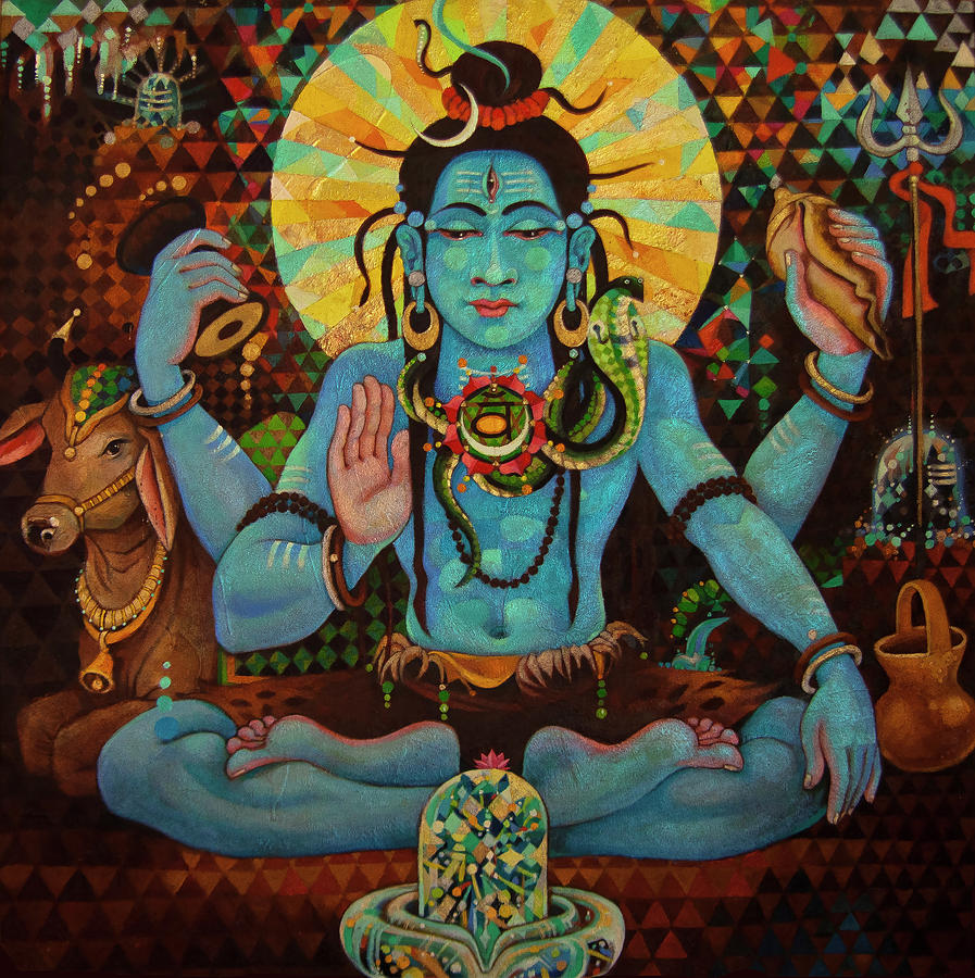 Om Namah Shivaya Painting by Kailas Arts - Pixels