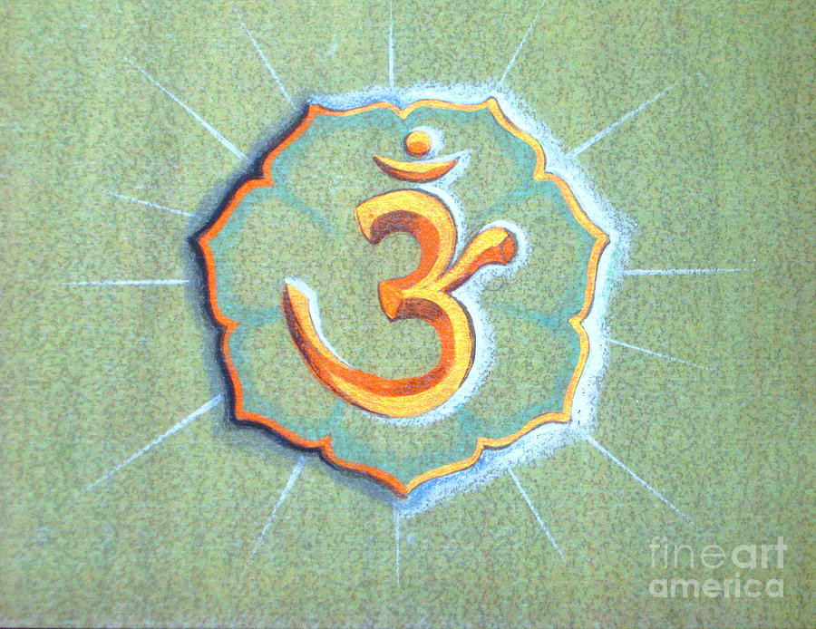 Inspirational Painting - OM by Shasta Eone