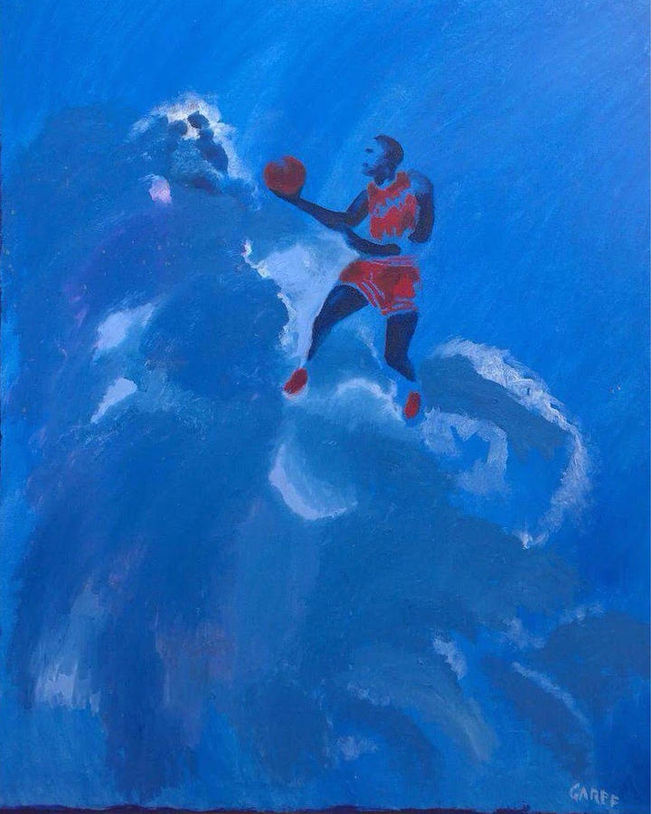 Omaggio a Michael Jordan Painting by Enrico Garff Omaggio a Michael Jordan Painting by Enrico Garff