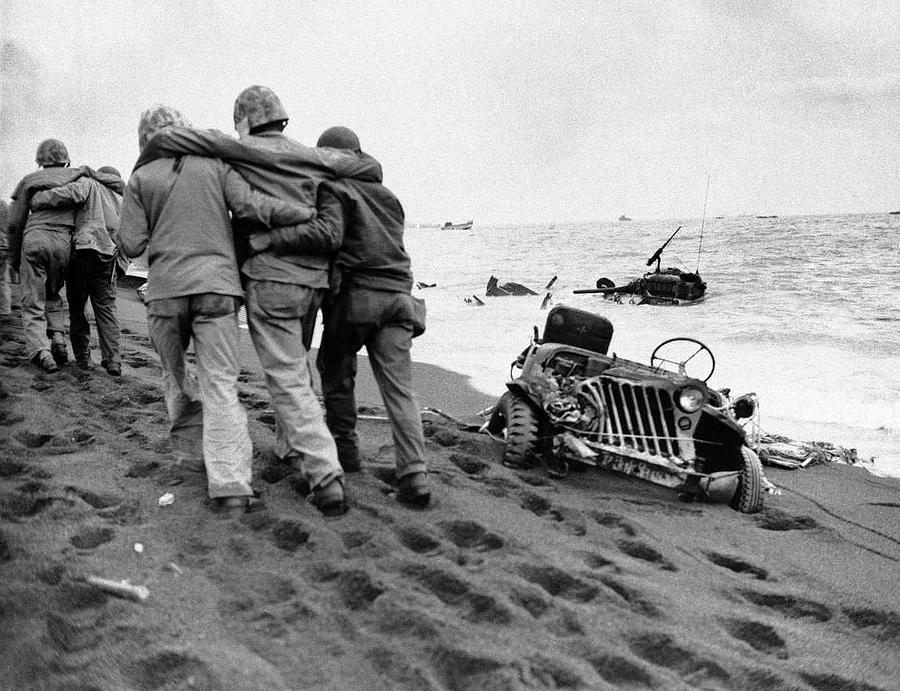 Omaha Beach Survivors D Day Normandy France 1944