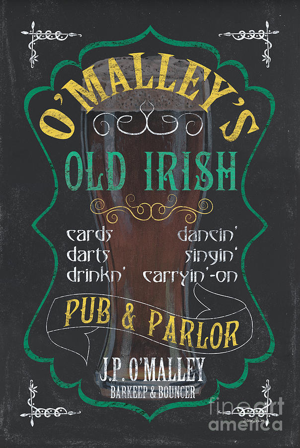 Beer Painting - OMalleys Old Irish Pub by Debbie DeWitt