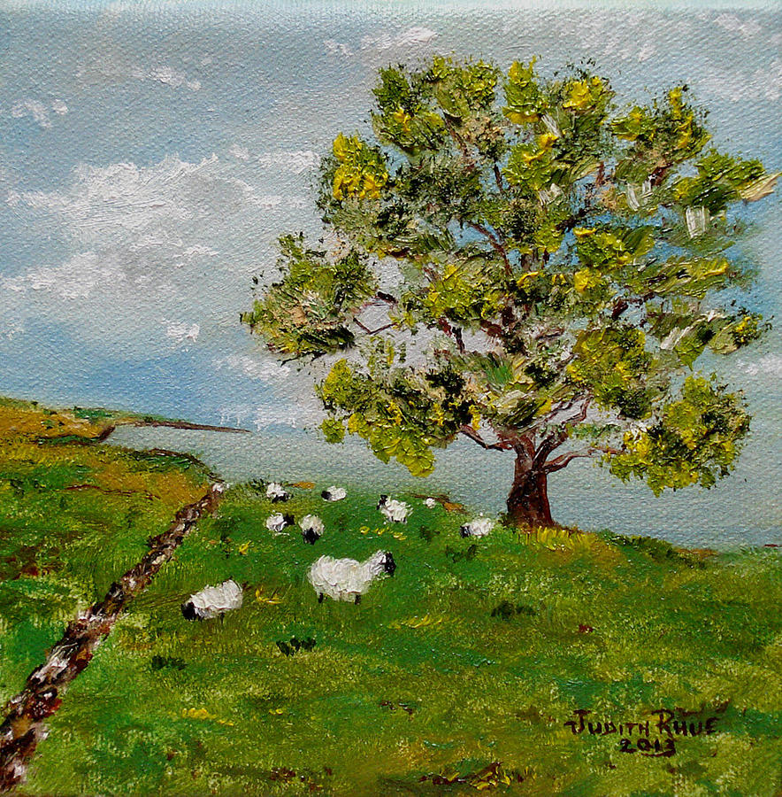 OMalleys Sheep Painting by Judith Rhue