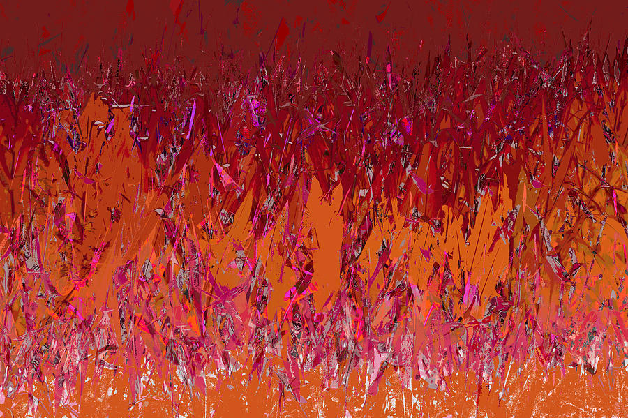Light My fire Deep Red Flame Ombre Abstract  Photograph by Suzanne Powers