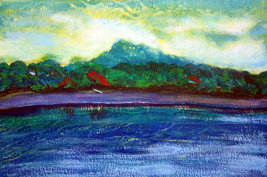 Ometepe Island 1 Painting by Sarah Hornsby