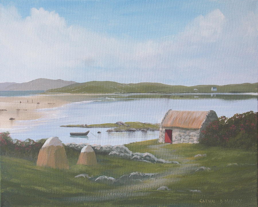 Omey View Painting by Cathal O malley