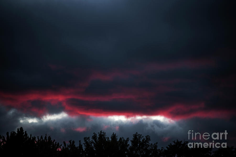 Ominous Autumn Sky Photograph by Steve Somerville