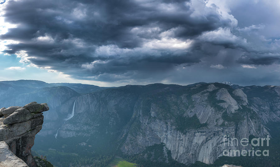 Ominous Clouds over Glacier Point Photograph by Michael Ver Sprill