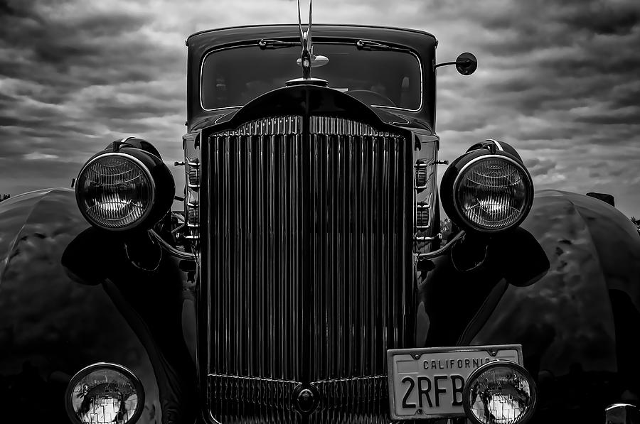 Car Photograph - Ominous Packard by Thomas Hall