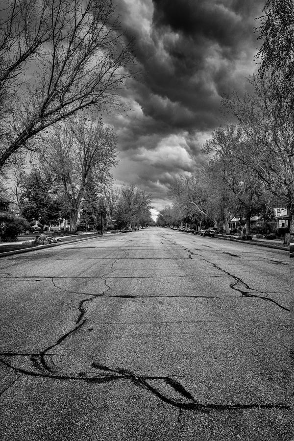 Colorado Springs Photograph - Ominous Street Vertical by John McArthur