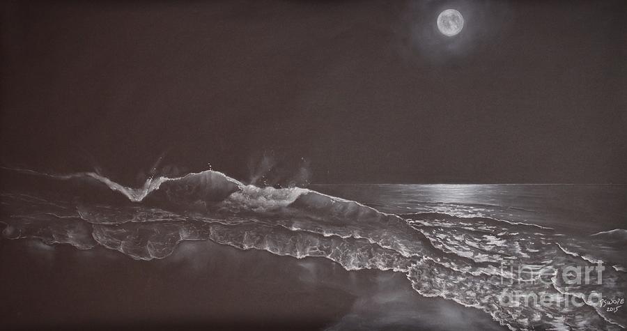 Black And White Drawing - On a Clear Night by David Swope