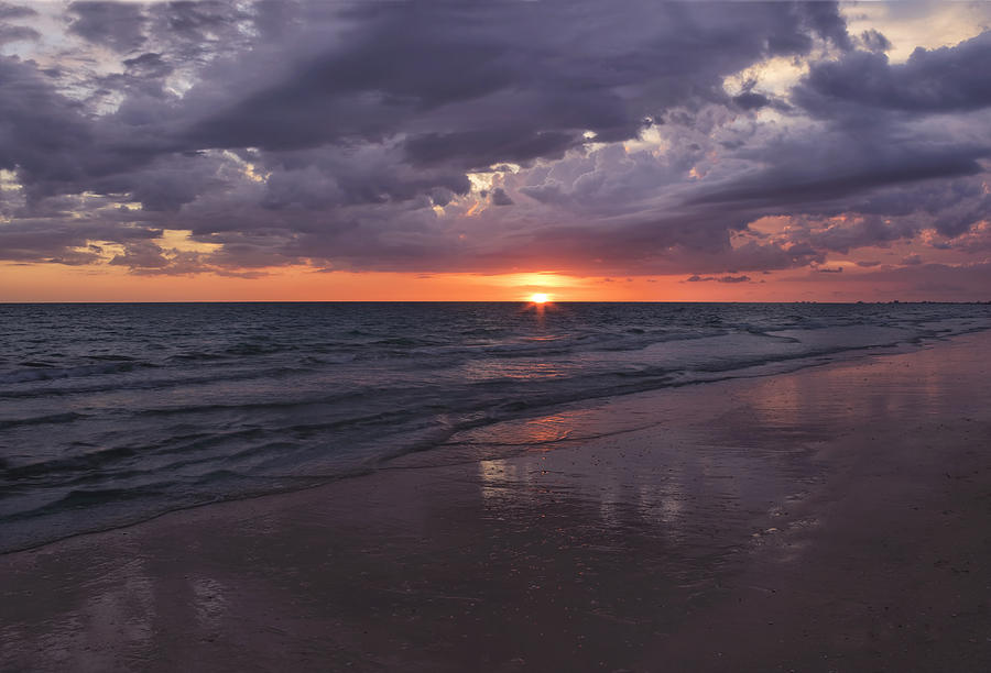 Sunset Photograph - On A Cloudy Night by Kim Hojnacki