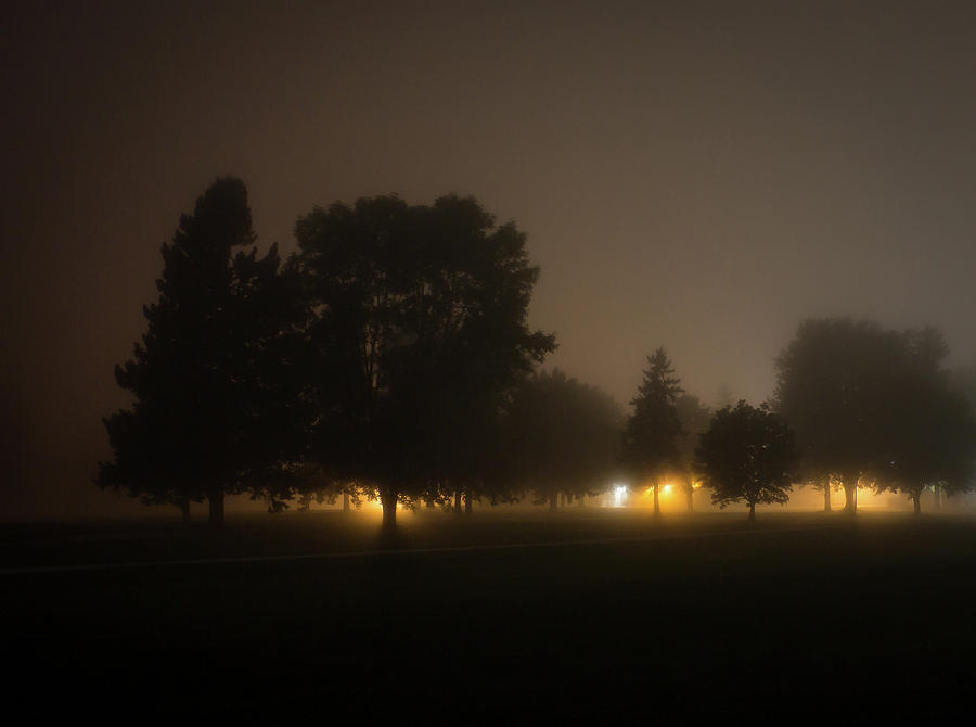 On a Foggy Night Photograph by Bill Wiebesiek