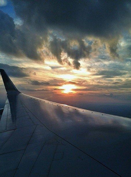 Sunset Photograph - On Flight by Annie Walczyk