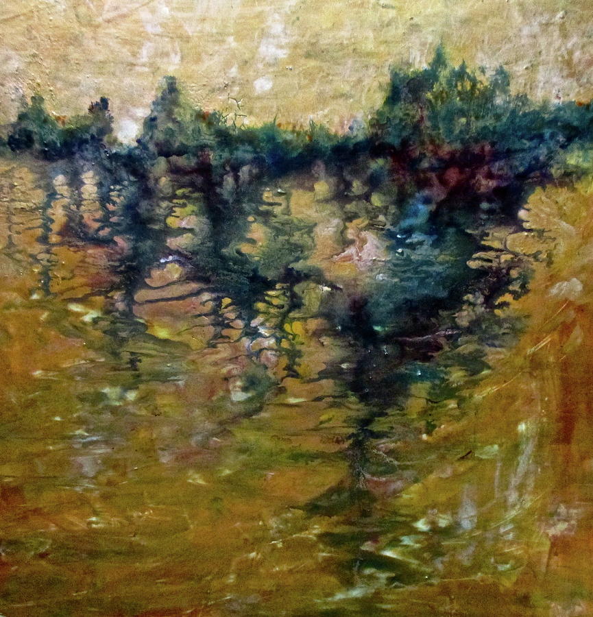 On Golden Pond Painting by Janice Nabors Raiteri