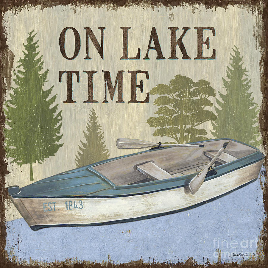 On Lake Time Painting by Debbie DeWitt