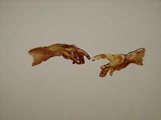 Acrylic Painting - On My Ceiling by Michaela Gilt Acrylic Painting - On My Ceiling by Michaela Gilt