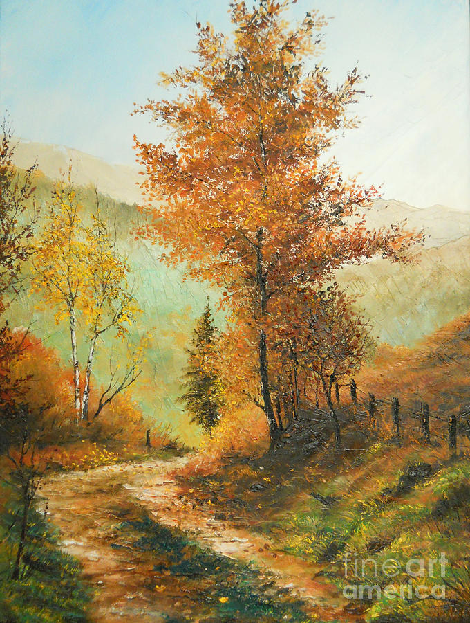 On my Way Home Painting by Sorin Apostolescu