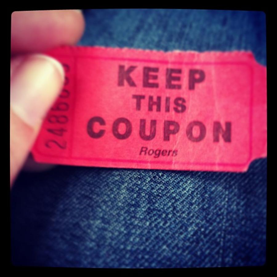 Coupon Photograph - A Winning Ticket by Keely Prendergast