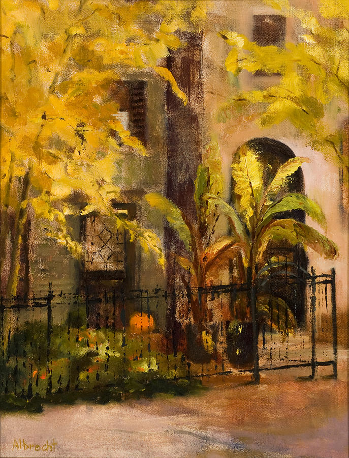Cityscape Painting - On Orleans in Old Town by Nancy Albrecht Cityscape Painting - On Orleans in Old Town by Nancy Albrecht
