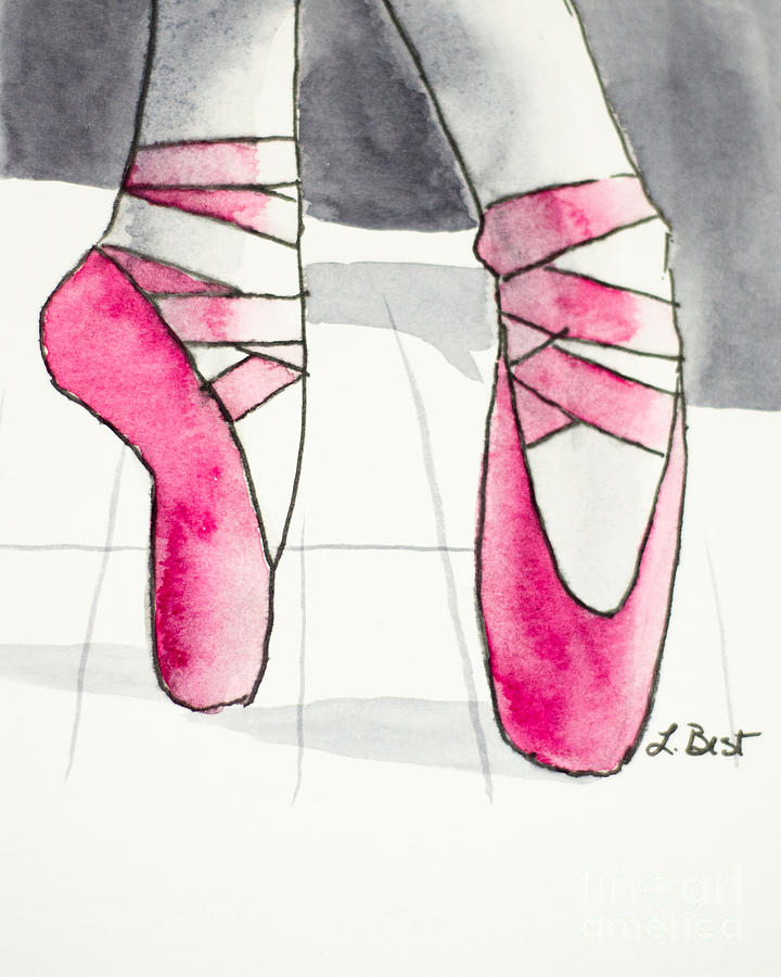 Pink Painting - On Pointe by Laurel Best