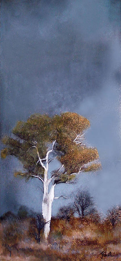 African Landscape Painting - On Safari - African Tree by Carrie Ann Jackson African Landscape Painting - On Safari - African Tree by Carrie Ann Jackson