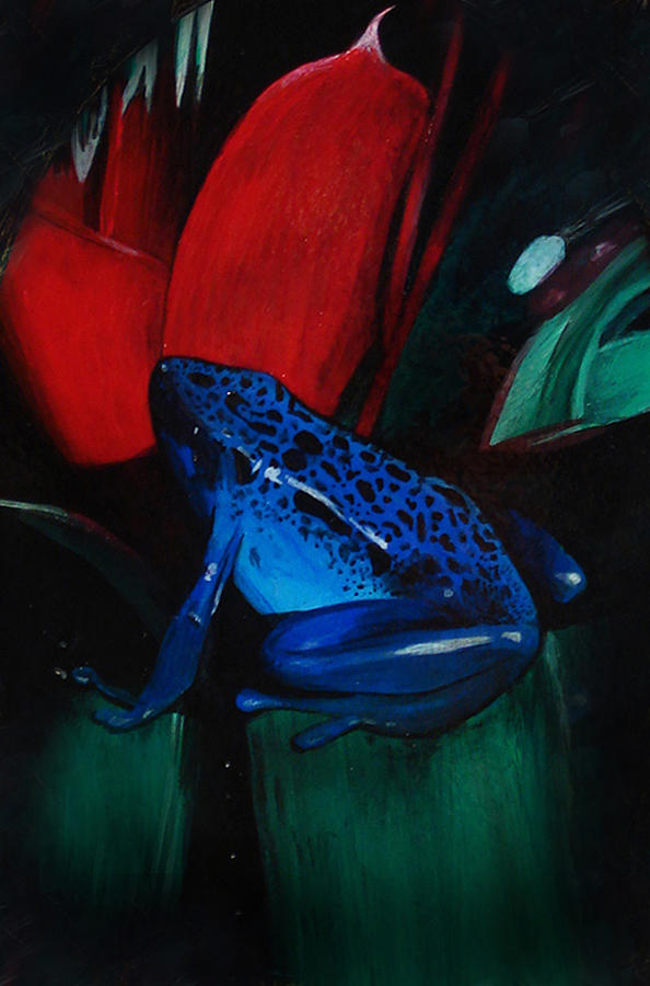 Poison Dart Frog Painting - On Safari - Poison Dart Frog by Carrie Ann Jackson Poison Dart Frog Painting - On Safari - Poison Dart Frog by Carrie Ann Jackson