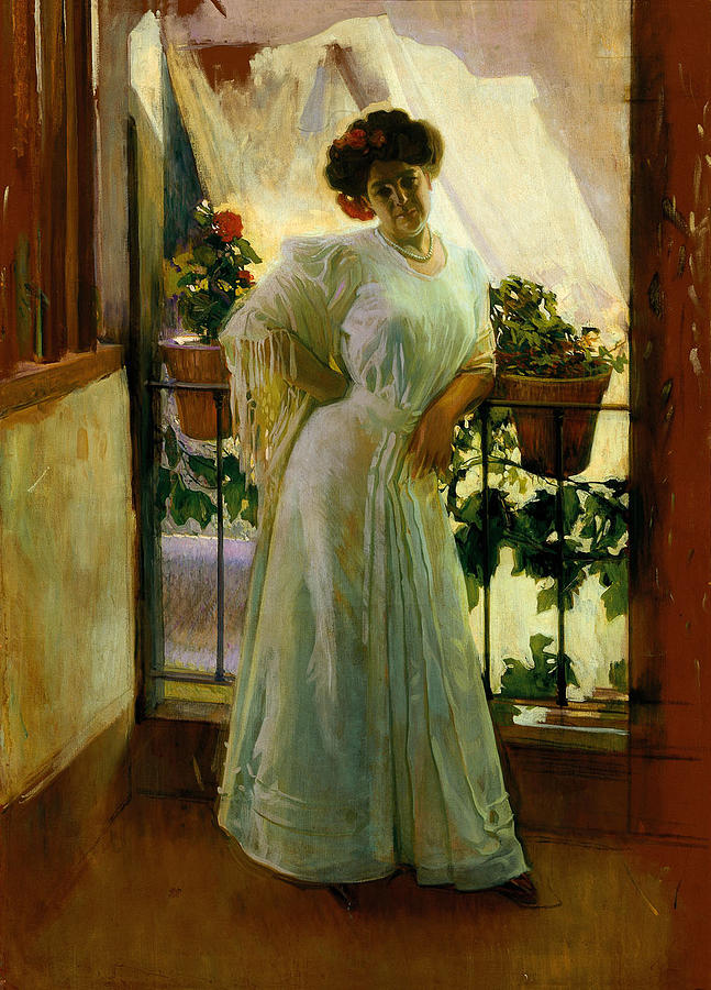 On the Balcony Painting by Jose Marra - Fine Art America