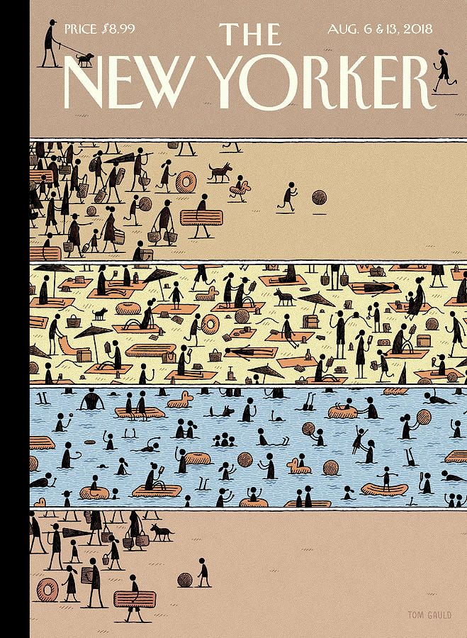 On the Beach Painting by Tom Gauld